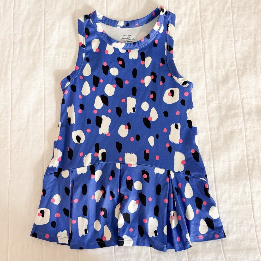 Hanna Andersson Girls Active MadeForSun UV Dress Drop Waist‎ Size 4 100